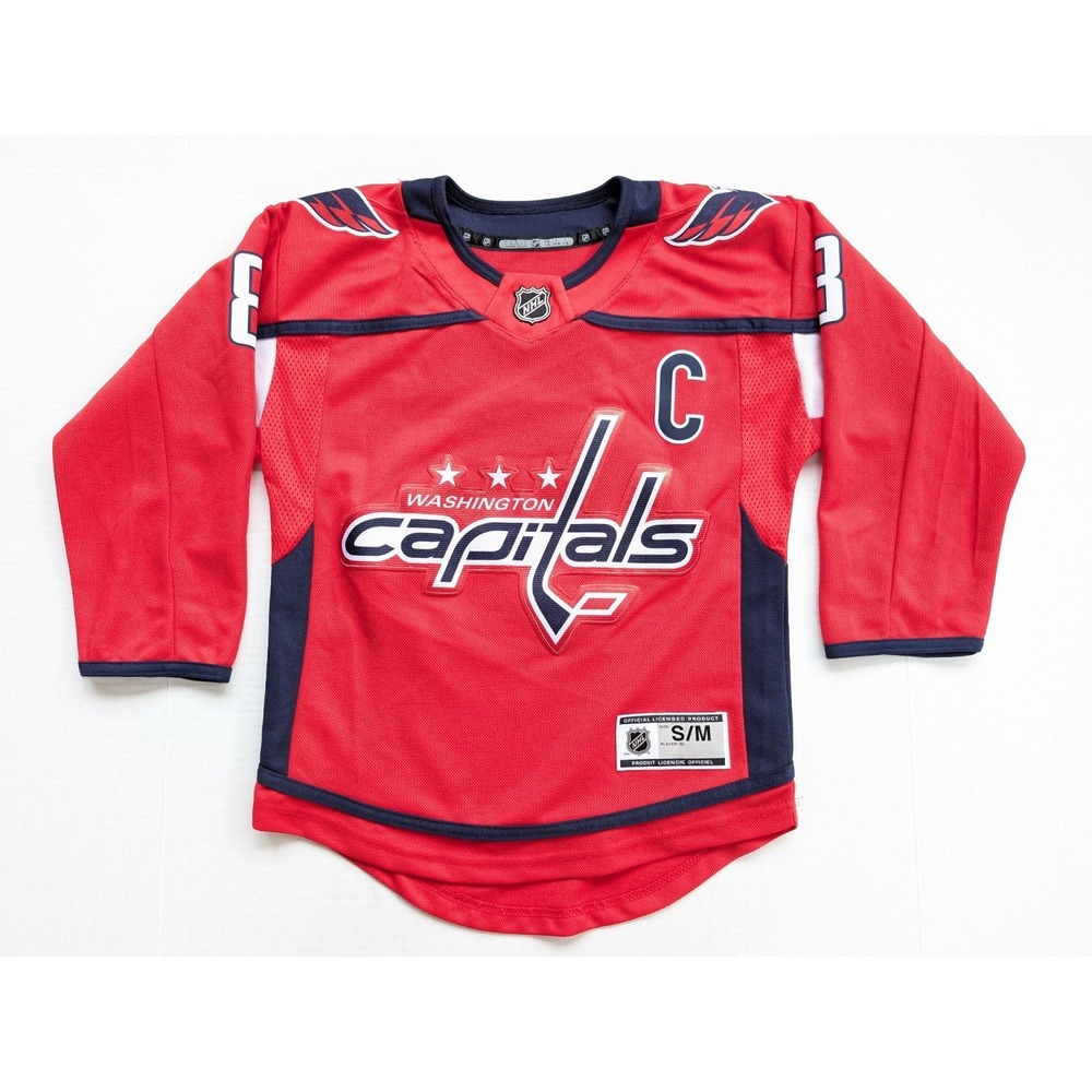 Kids S/M Alex Ovechkin Jersey Washington Capitals NHL Hockey Red